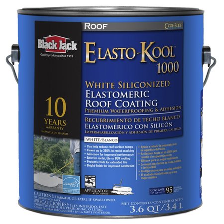 BLACK JACK Elasto-Kool 1000 Gloss White Acrylic Roof Coating 1 gal 5530-1-20
